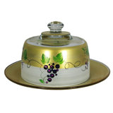 Grapes 'n Vines Cheese Dome and Plate