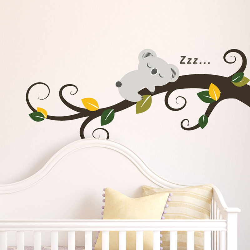 Sleeping Koala and Tree Branch Children Wall Sticker