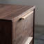 Floating walnut nightstand