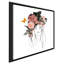 Tête avec fleurs roses (carré) par Patricia Pinto, reproduction-474979692-474979700
