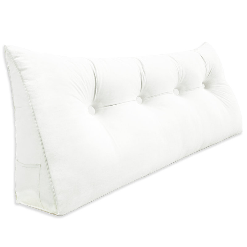 Cushion, 50cm H x 140cm W, White