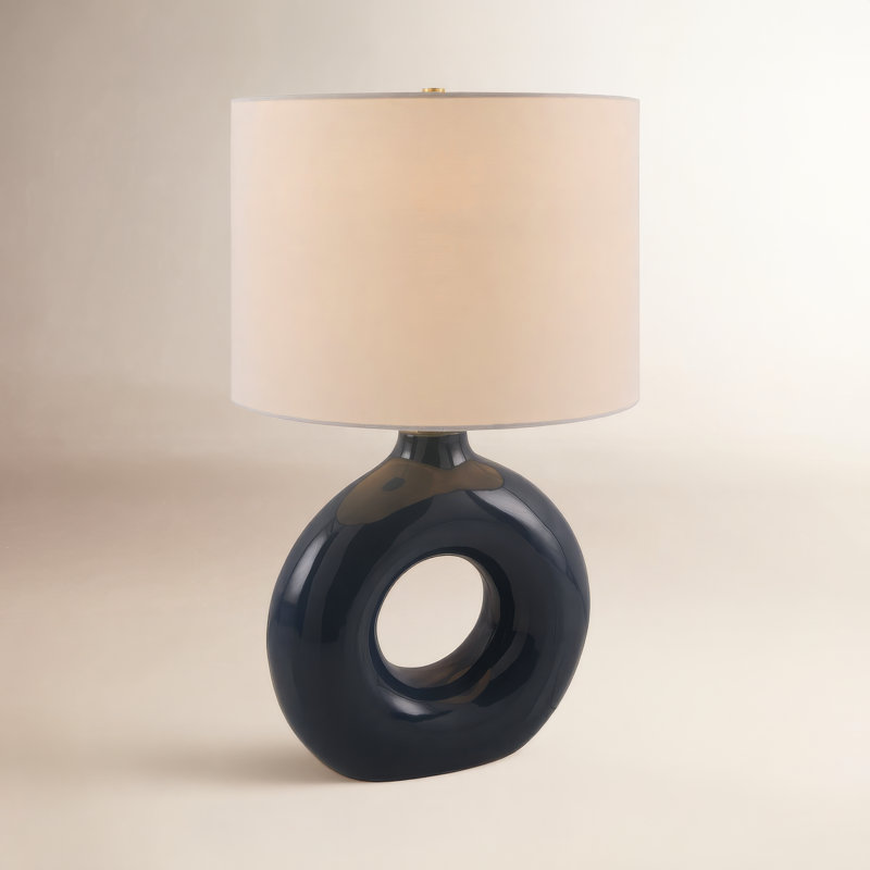 Roumel Ceramic Table Lamp, Blue