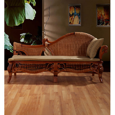 Fauteuil inclinable en osier de style néo-classique pour fauteuil de salon en osier