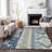Machine Washable Indoor/Outdoor Chantille ACN1015 Navy Rug-1861215997