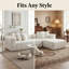 Canapé modulaire en L 107,9 po avec canapé Boneless Couches.-814864176-814864173