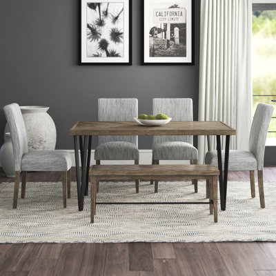 Swanscombe 6 Piece Dining Set w/ Distressing