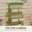 Ensemble de lit de jardin mural à 4 boîtes avec treillis et hauteur réglable