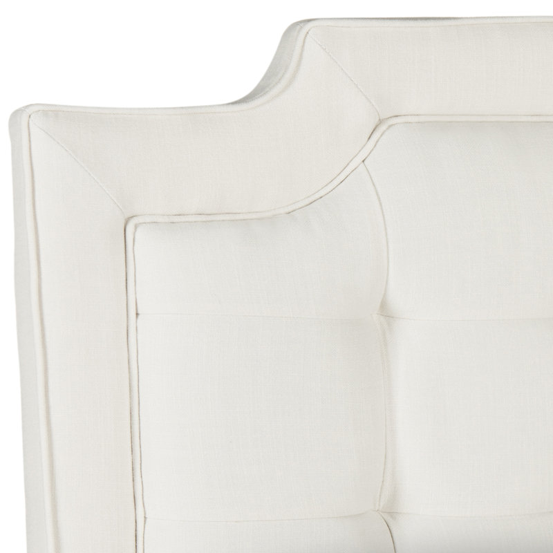 Tête de lit en tissu d'ameublement Findlay, Très grand, Crème Terylene