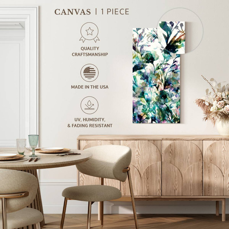Transparent Garden II Panel I, 30" H x 15" W