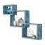 Tablette murale carrée flottante à emboîtement, bleu-1118183851