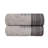 Luxury Bath Towel Set (2 Pieces), 100% Cotton, 27.6 x 55.1 Inches | 480 g/m² Fabric, Embroidered Design | Machine Washable at 104°F, Soft Grey & Dark Grey Colors | Perfect for Spa, Home, and Everyday Use-1952715803