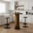 23.3" Small Round Kitchen Dining Table Set with 2 Chairs-1506913864
