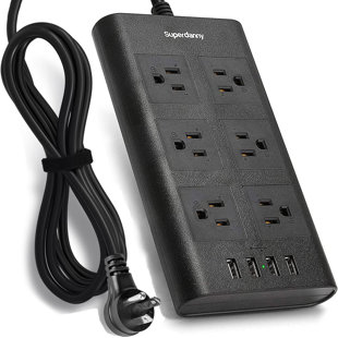 Heavy Duty 20-Amp 2400-Watt Appliance Surge Protector Smart Plug with  outlet s