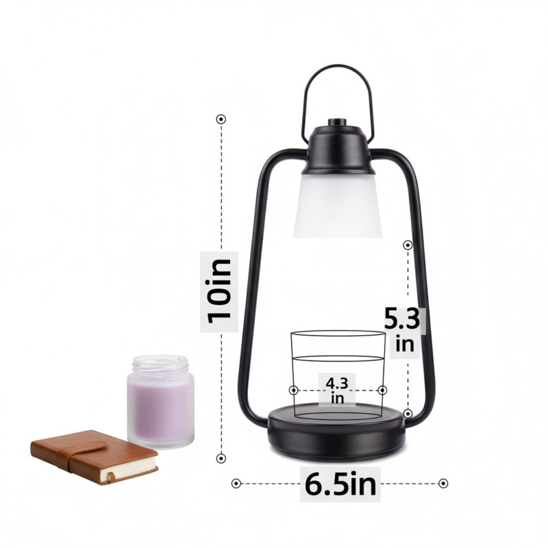 Andle Warmer Lamp With Timer Dimmer - Electric Wax Melt Warmer Lamp For Jar Candles, Vintage Candle Lamp Warmer With 2 Bulbs, Christmas Gifts For Women Mom, House Warming Gifts New Home Decor