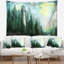 Tapisserie paysage avec rivière et arbres-28505119