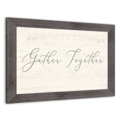 «Gather Together», reproduction encadrée