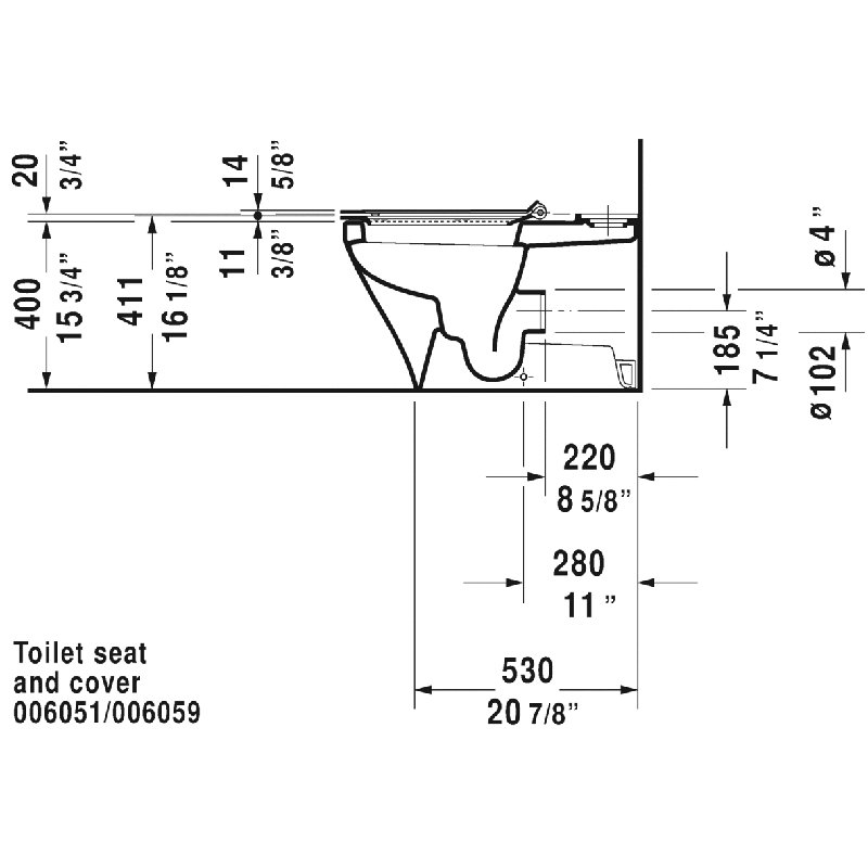 Durastyle Close-Coupled Toilet Bowl Dual Flush