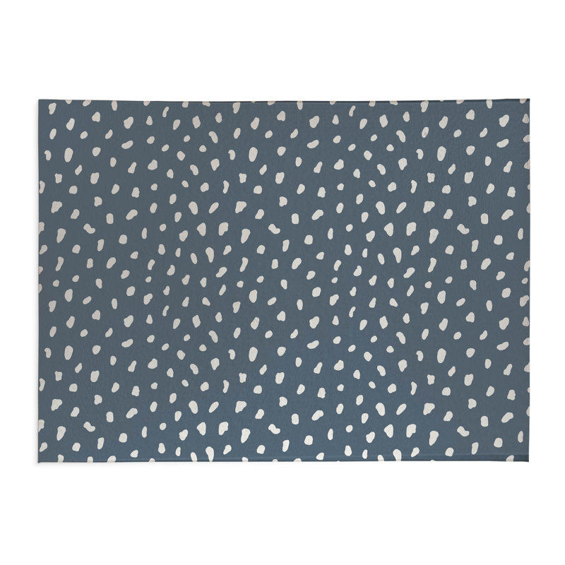 Paint Drop Activity Mat, Rectangle 4' x 6', Blue