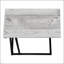 Table d'appoint en forme de C pour les collations et les ordinateurs portables, conception polyvalente pour le salon et la chambre à coucher-735394573
