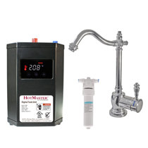 HOT250 Instant Hot Water Dispenser System, Single-Handle Faucet with  2/3-Gallon Stainless Steel Tank