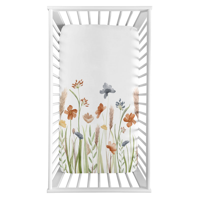 Drap-housse pour lit de bébé Watercolor