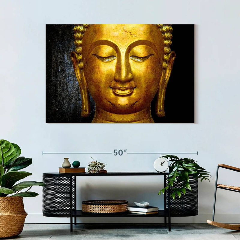 'Large Buddha Face, 32" H x 48" W