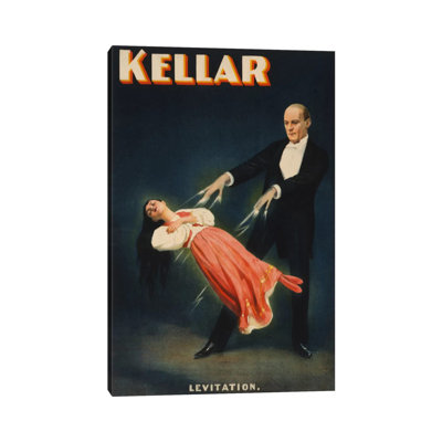 Kellar: Levitation Of Princess Karnac Vintage Magic Poster - Wrapped Canvas Print