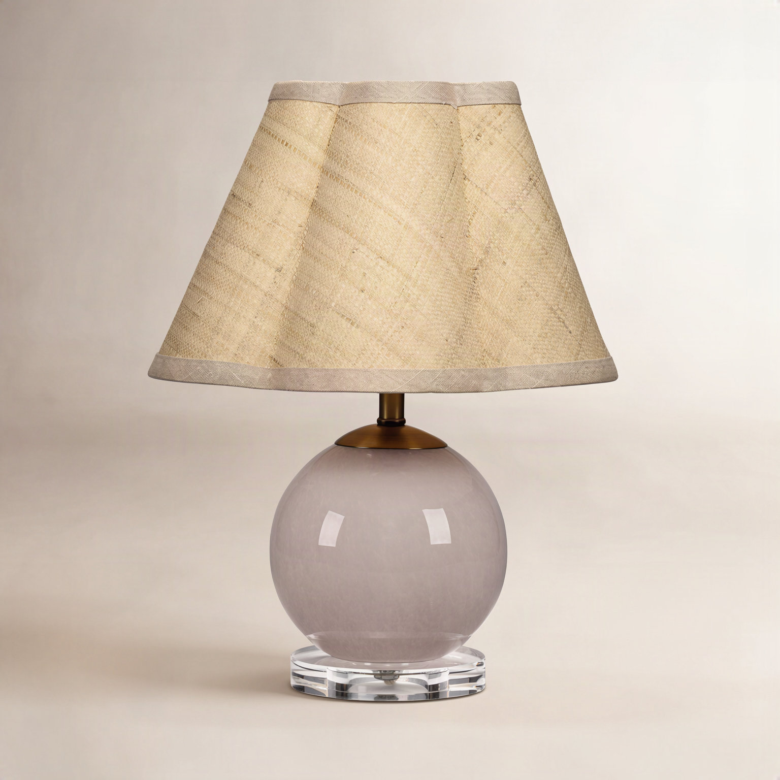 Connor Blown Glass Table Lamp, Pink