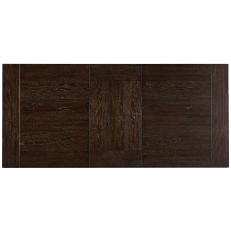 Jabree Extendable Solid Wood Base Dining Table, Espresso