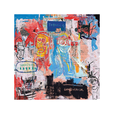 Basquiat Style Ii by Pink Pank Punk - Wrapped Canvas Painting