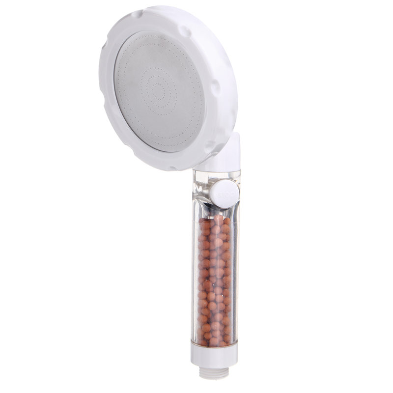 Pomme de douche à main avec filtration d’eau, Argent