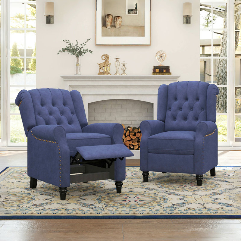 Fauteuil inclinable 29,5 po Classic, Microfibre / microsuède bleu