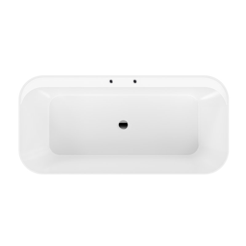66.75'' x 31.625'' Bathtub, Matte White, Matte Black