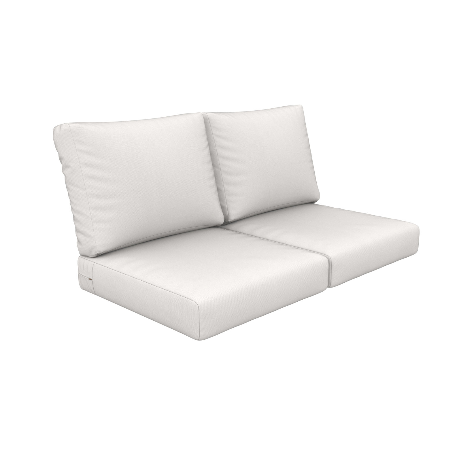 24" Sunbrella® Loveseat Seat and Back Cushion, Canvas Natural Sunbrella® Canvas