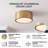 Modern Brass Cylindrical Flush Mount Ceiling Light