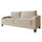 Jacqualyn Fabric 57.87'' Reception Sofa-1592063121