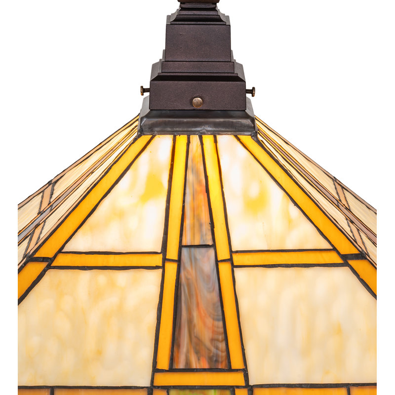 17" Square Prairie Straw Flushmount