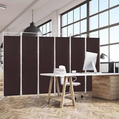 Entwistle 300 cm W x 180 cm H 6 - Panel Steel Folding Room Divider