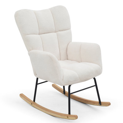 Chaise berçante respirante avec rembourrage pour la détente