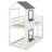 Monhollan Kids Twin Over Twin Bunk Bed-1861863049