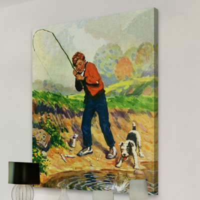 " Boy Fishes "