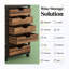 Armoire de rangement avec commode à tiroirs