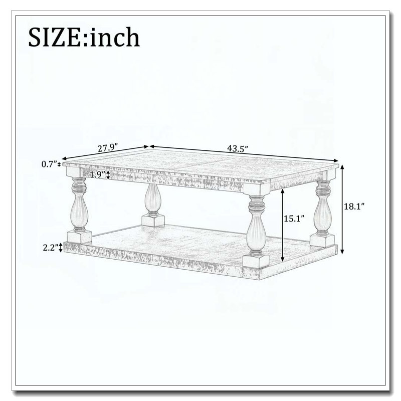 Table basse, Noir