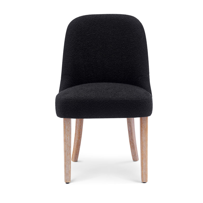 19.5'' H Upholstered Side Chair, Black, 1