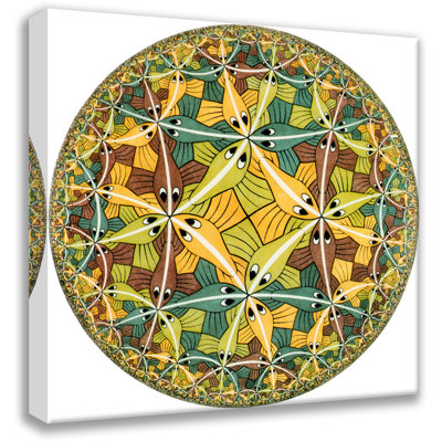 Circle Limit III (Fish) by M.C.Escher Gallery Wrapped Canvas