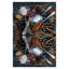 Tapis noir / rouge en polyester tissé à plat à la machine Aeroome-238781838