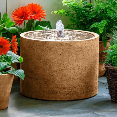 Evita Handcrafted Weather Resistant Column Fountain