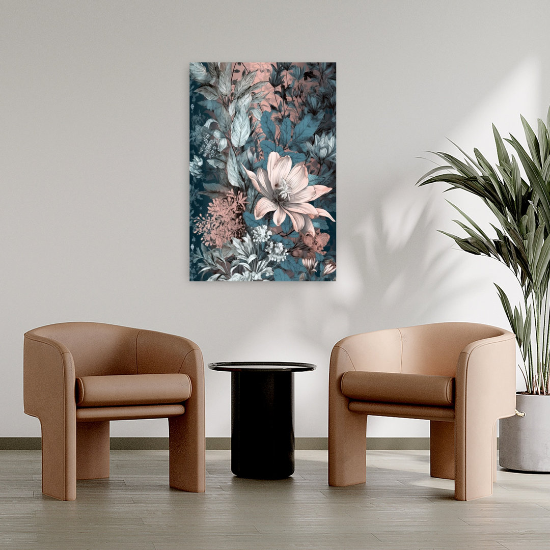 Lush Botanical Bloom Abstract Succulent Flower Nature Wall Art Print