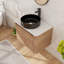 Meuble-lavabo flottant simple 30 po avec lavabo d'art en céramique, meuble-lavabo mural avec 2 portes à fermeture douce-1633261896
