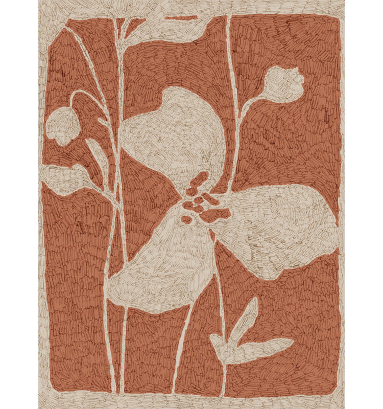 Textured Bloom by Treechild — Floral Wall Art, 32 × 48, Framed Print, White